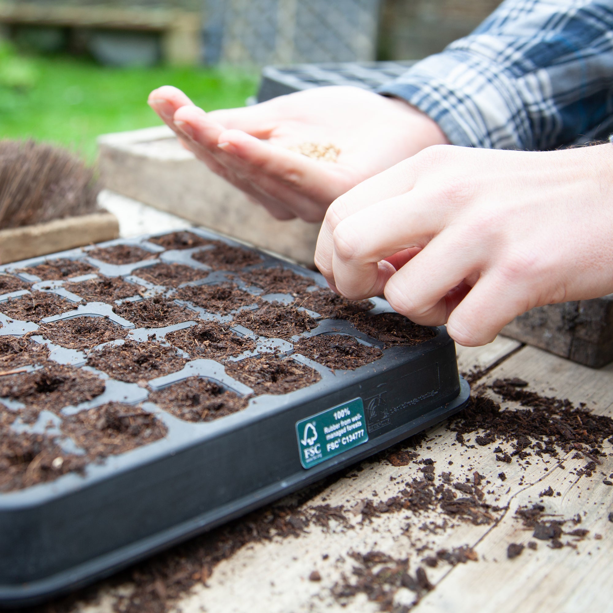 Natural Rubber Seed Tray with 30 Cells
