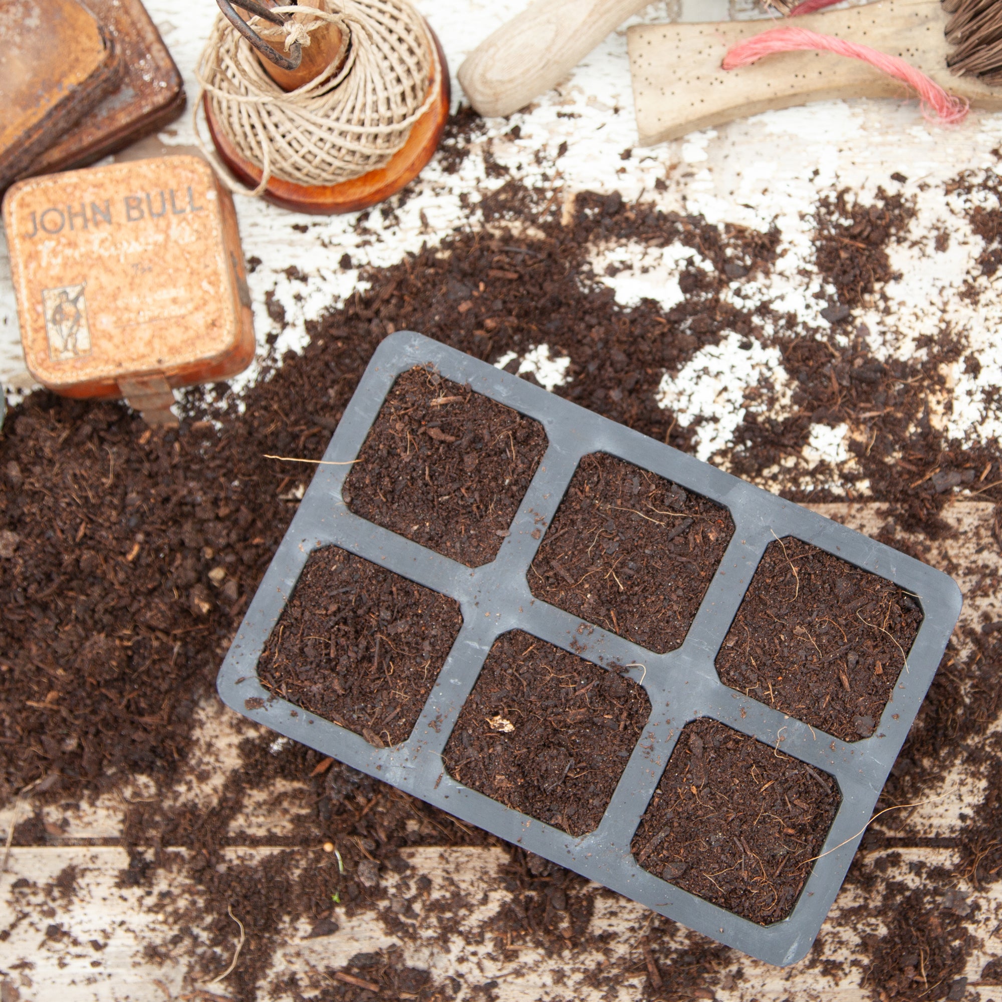 Natural Rubber Seed Tray with 6 XL Cells