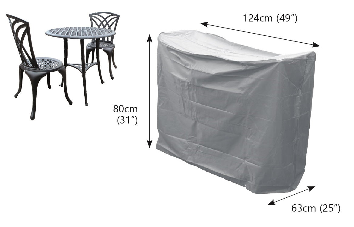 Bosmere Bistro Set Cover - Thunder Gray
