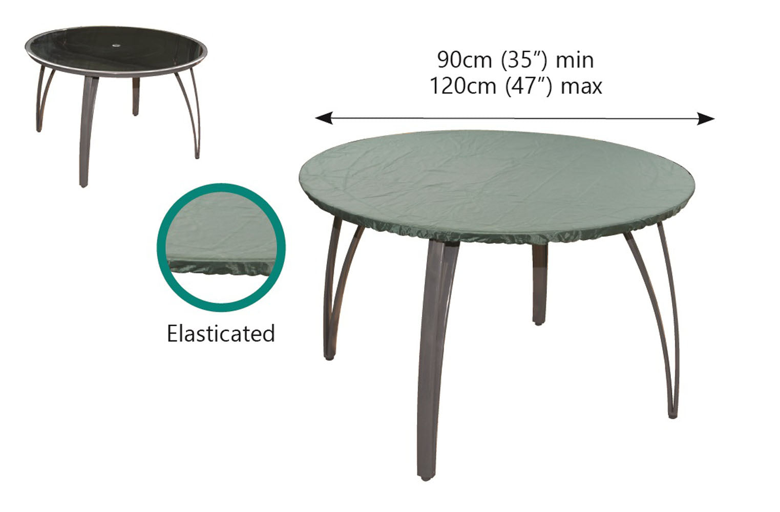 Bosmere Round Elastic Table Cap