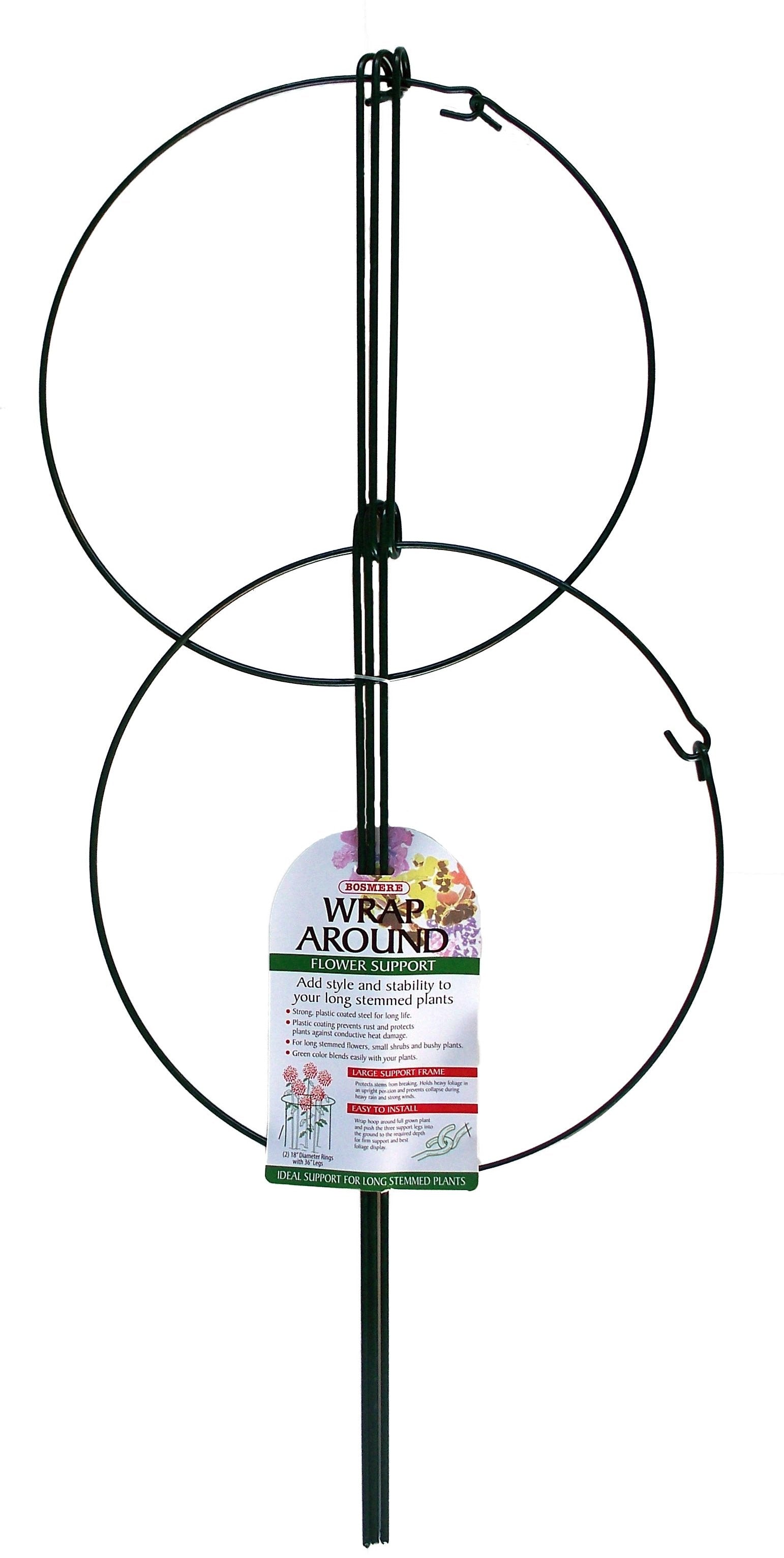 plastic coated plant supports Bosmere Double 15" Wraparound with 36" Legs