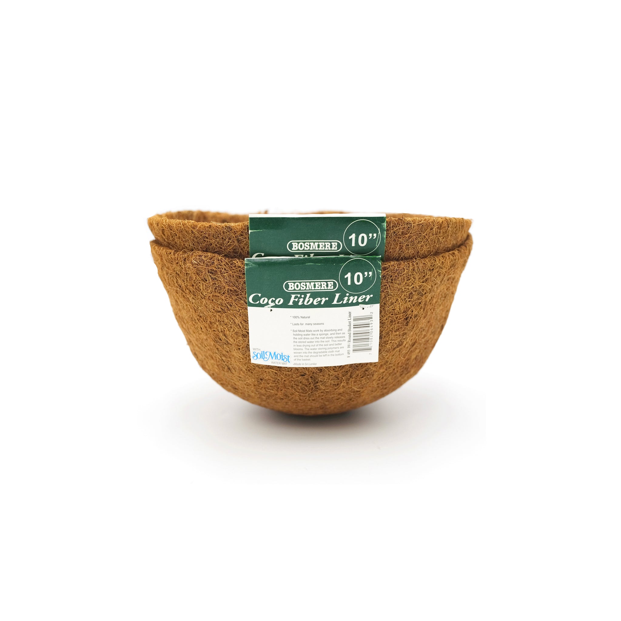 Round Pre-Formed Replacement Basket Liner with Soil Moist - Set of 2