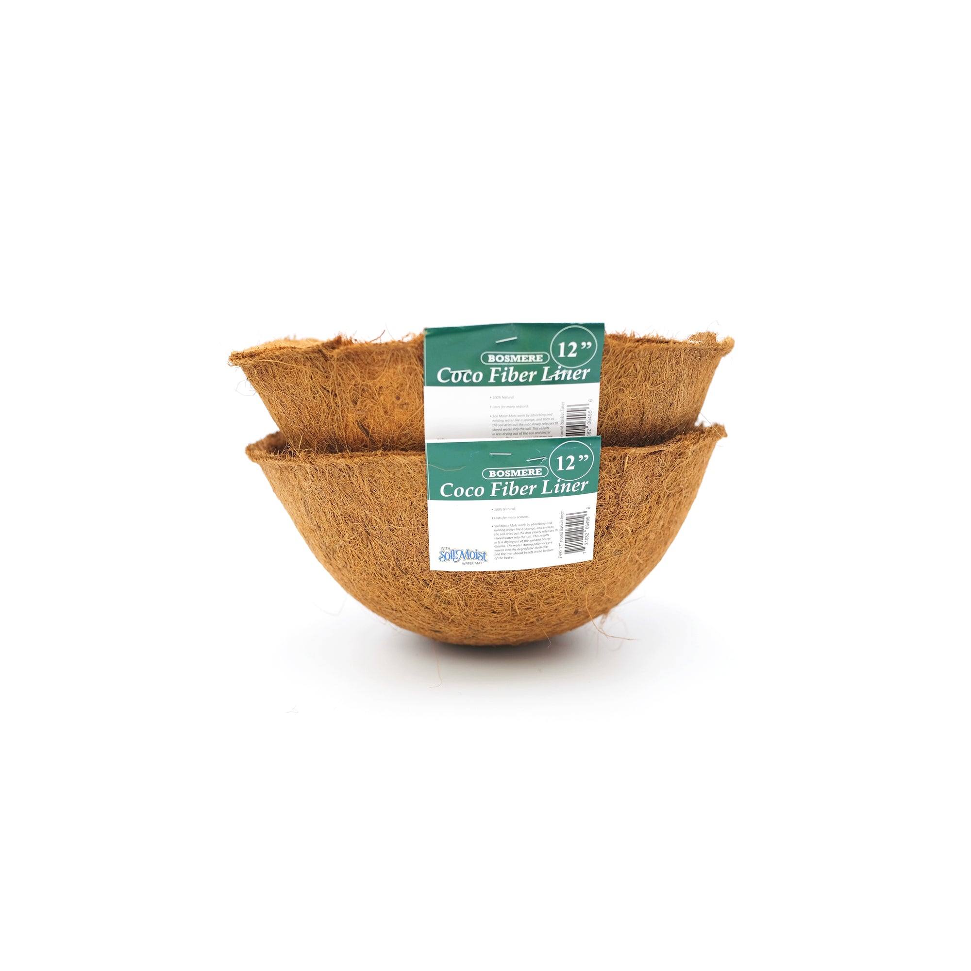 Round Pre-Formed Replacement Basket Liner with Soil Moist - Set of 2