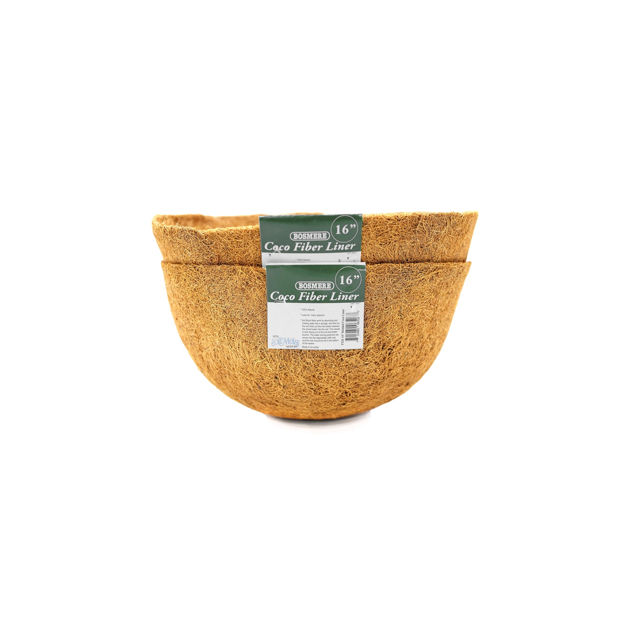 Round Pre-Formed Replacement Basket Liner with Soil Moist - Set of 2