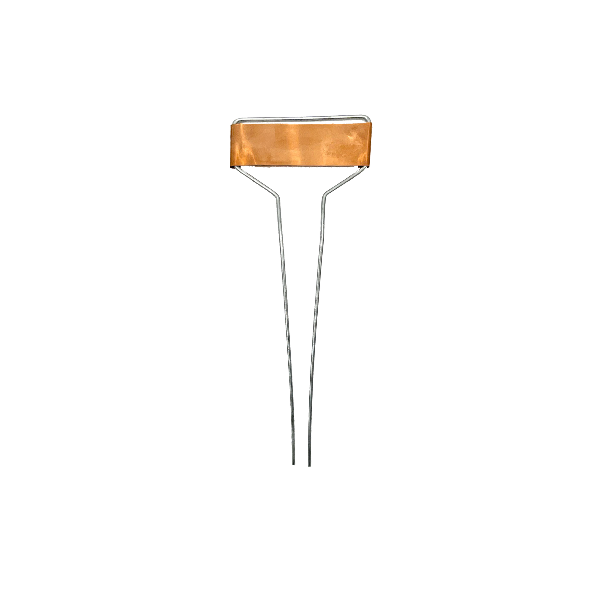 Large Face Copper Plated Plant Markers - 10 Inch
