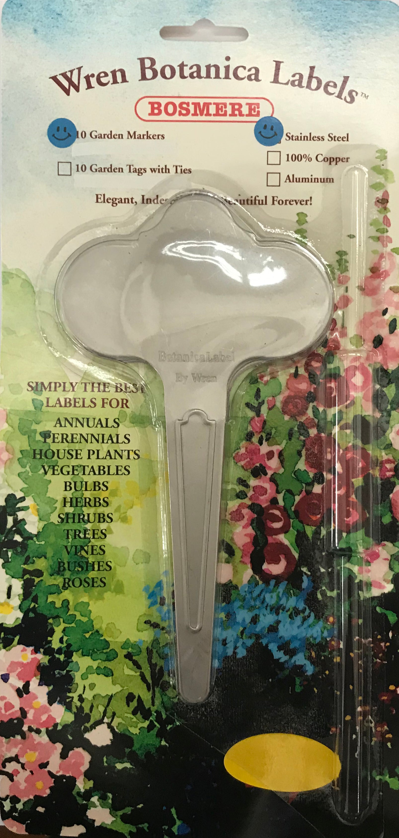 6" Wren Stainless Steel Plant Markers