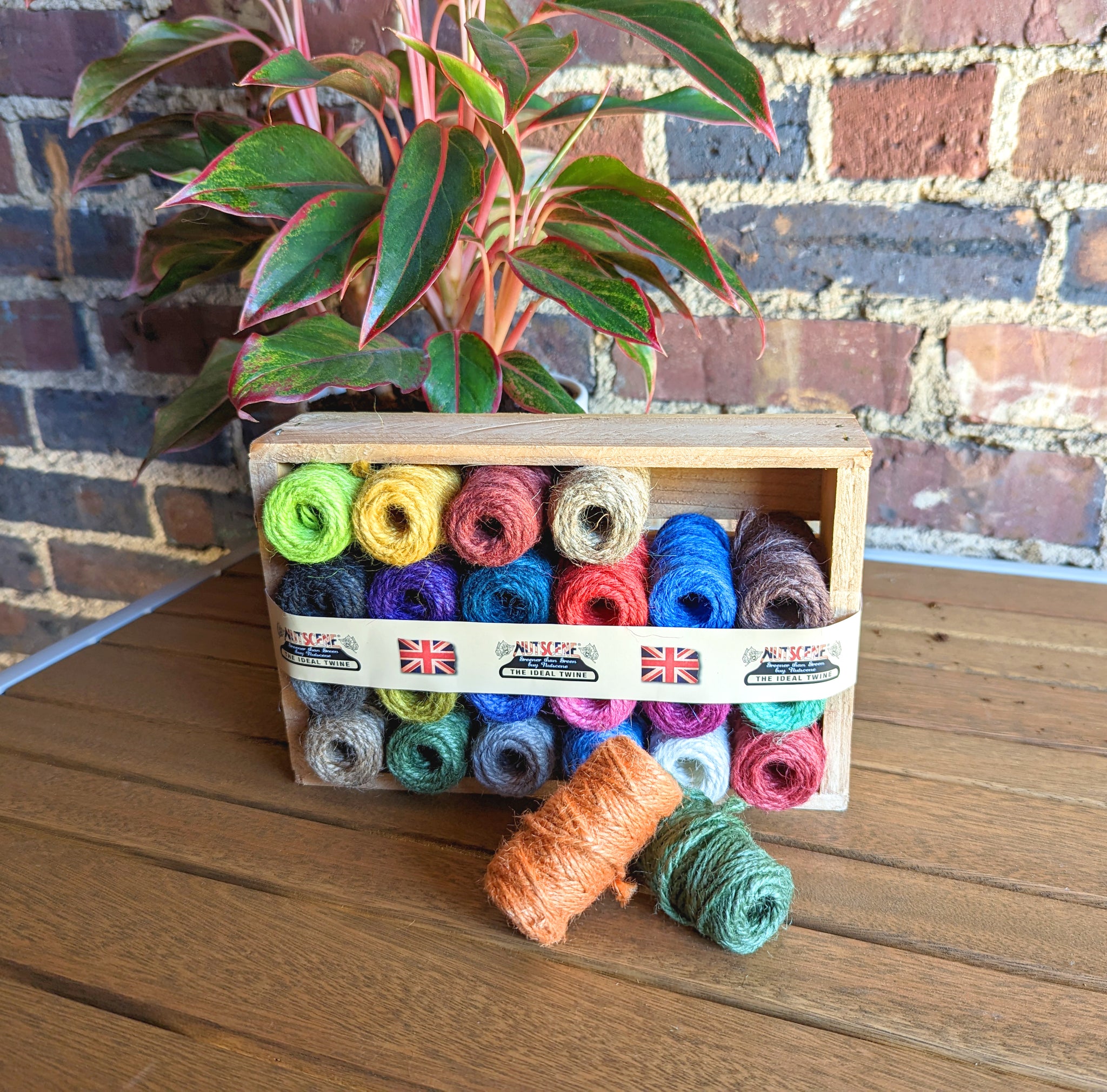 Nutscene Wooden Crate of Mini Spools