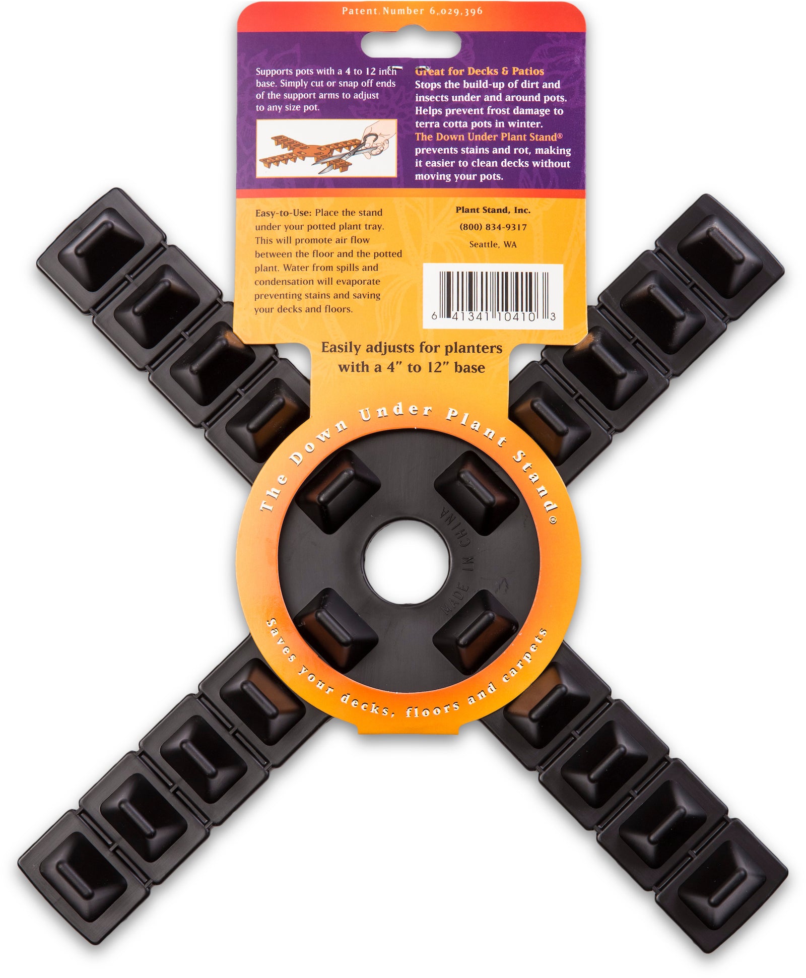 Down Under Plant Stand 12" Black