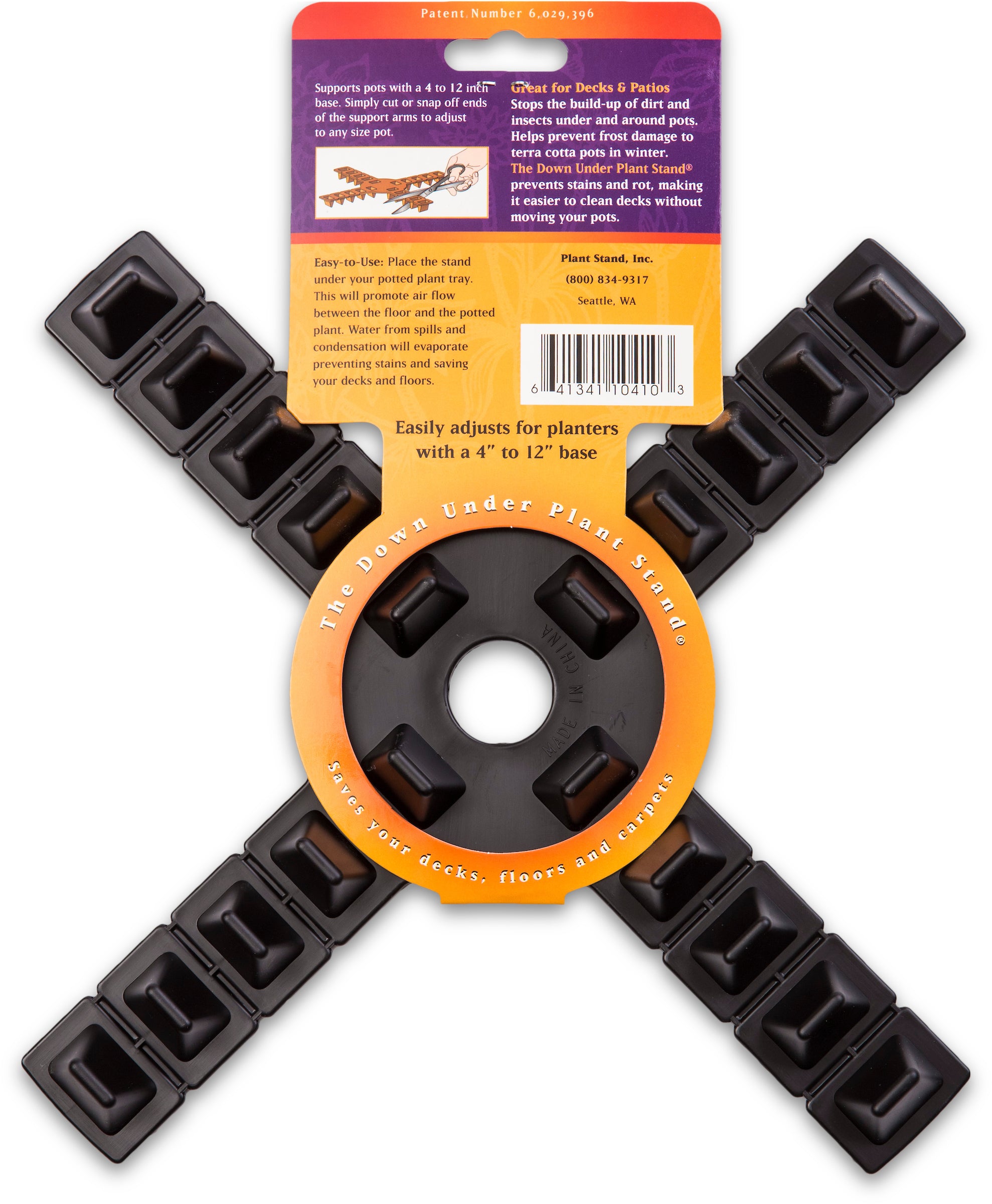 Down Under Plant Stand 12" Black