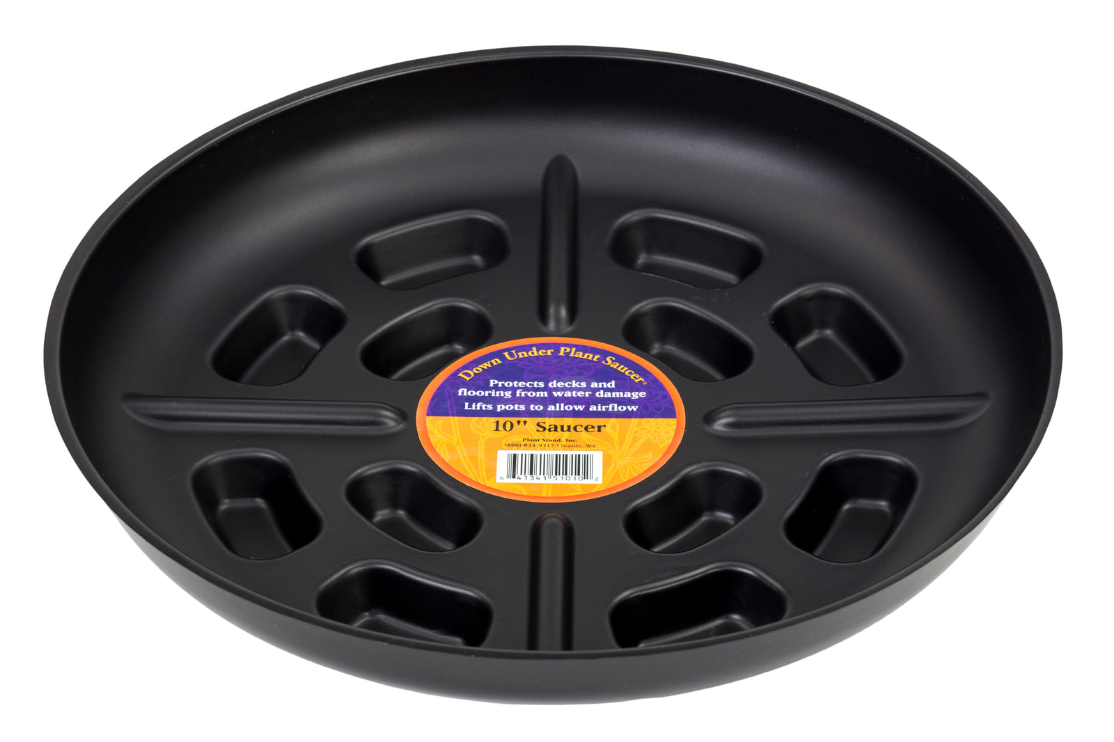 Down Under Plant Saucer - 10" Black