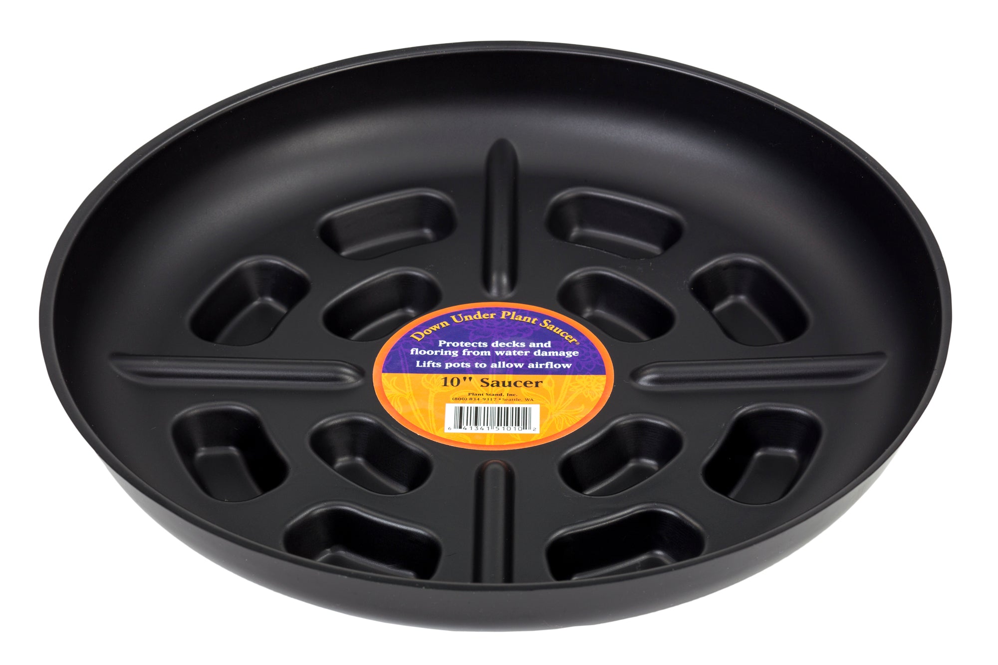 Down Under Plant Saucer - 10" Black