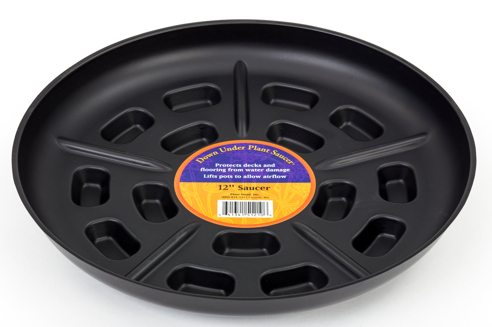 Down Under Plant Saucer - 12" Black