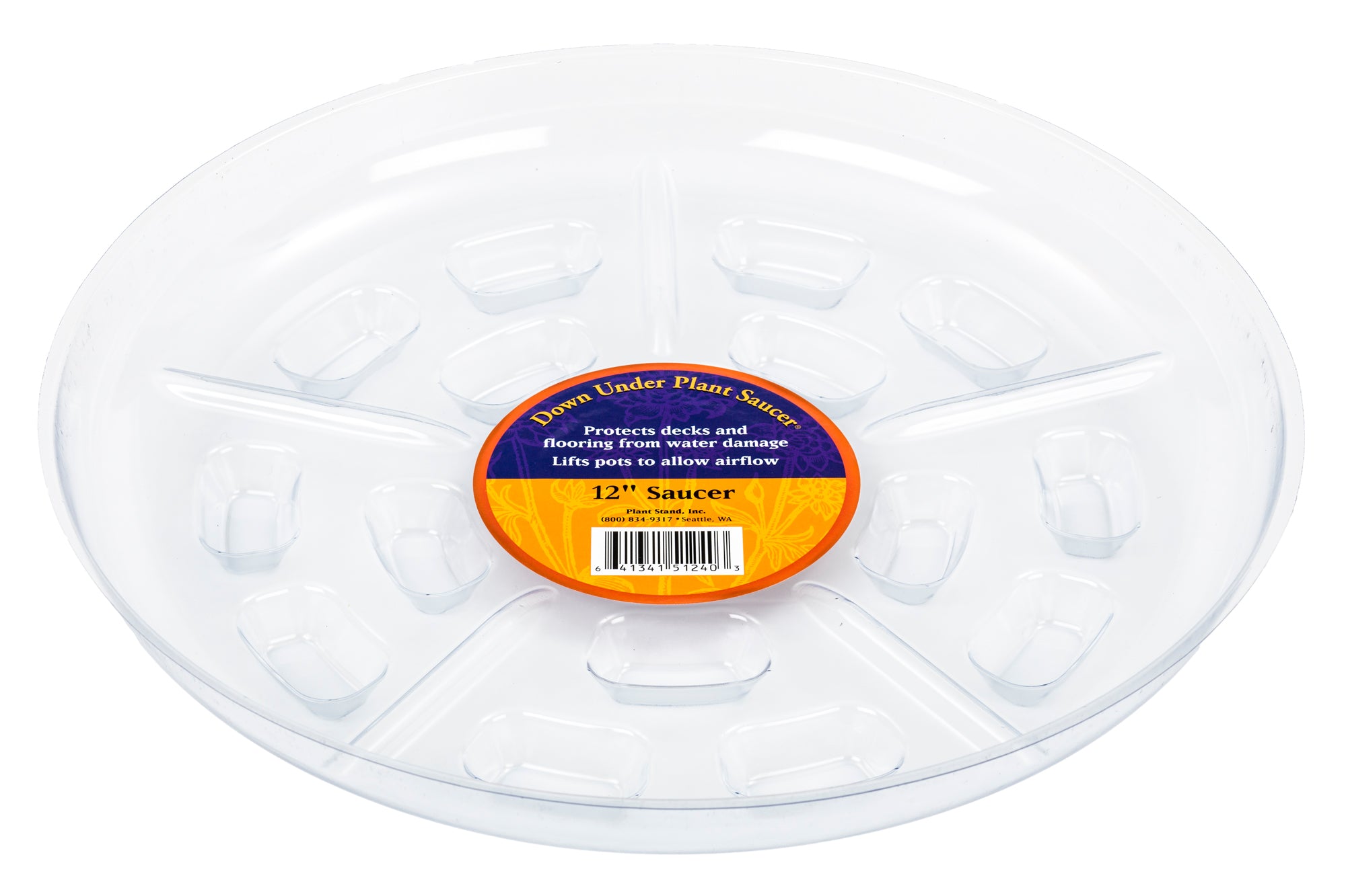 12 planter saucer Down Under 12 in. D Plastic Plant Saucer Clear