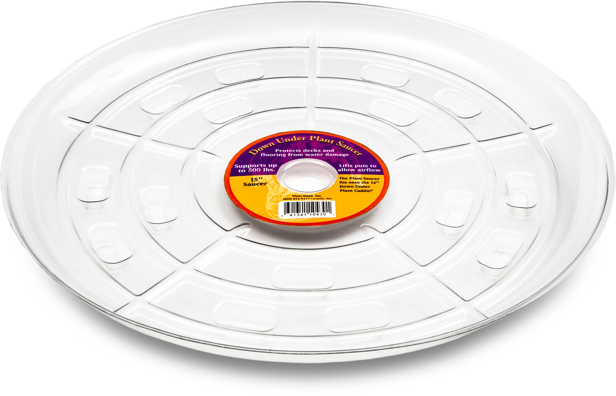 Down Under Plant Saucer - 15" Clear