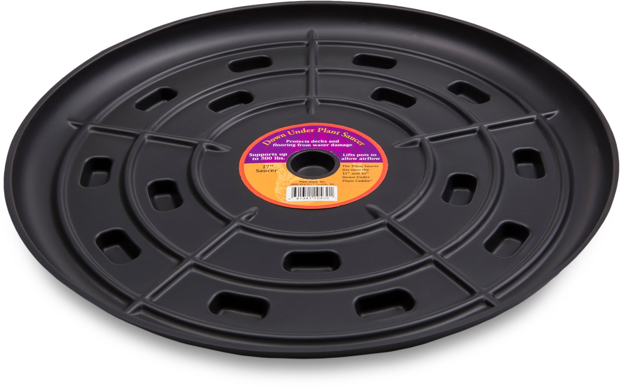 Down Under Plant Saucer - 17" Black