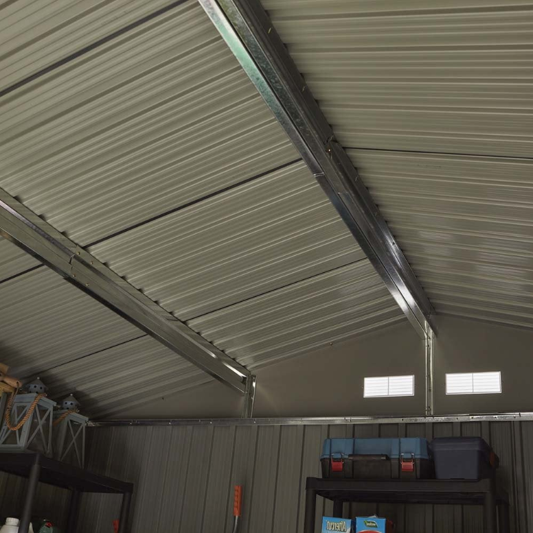 Rowlinson Trentvale 10x8 Metal Shed in Dark Gray