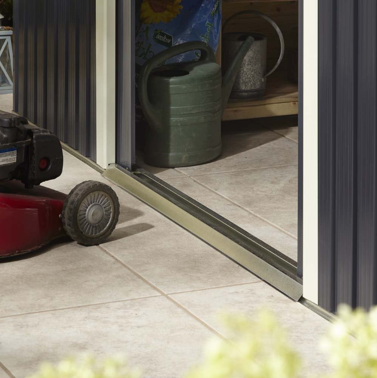 Rowlinson Trentvale 10x8 Metal Shed in Dark Gray