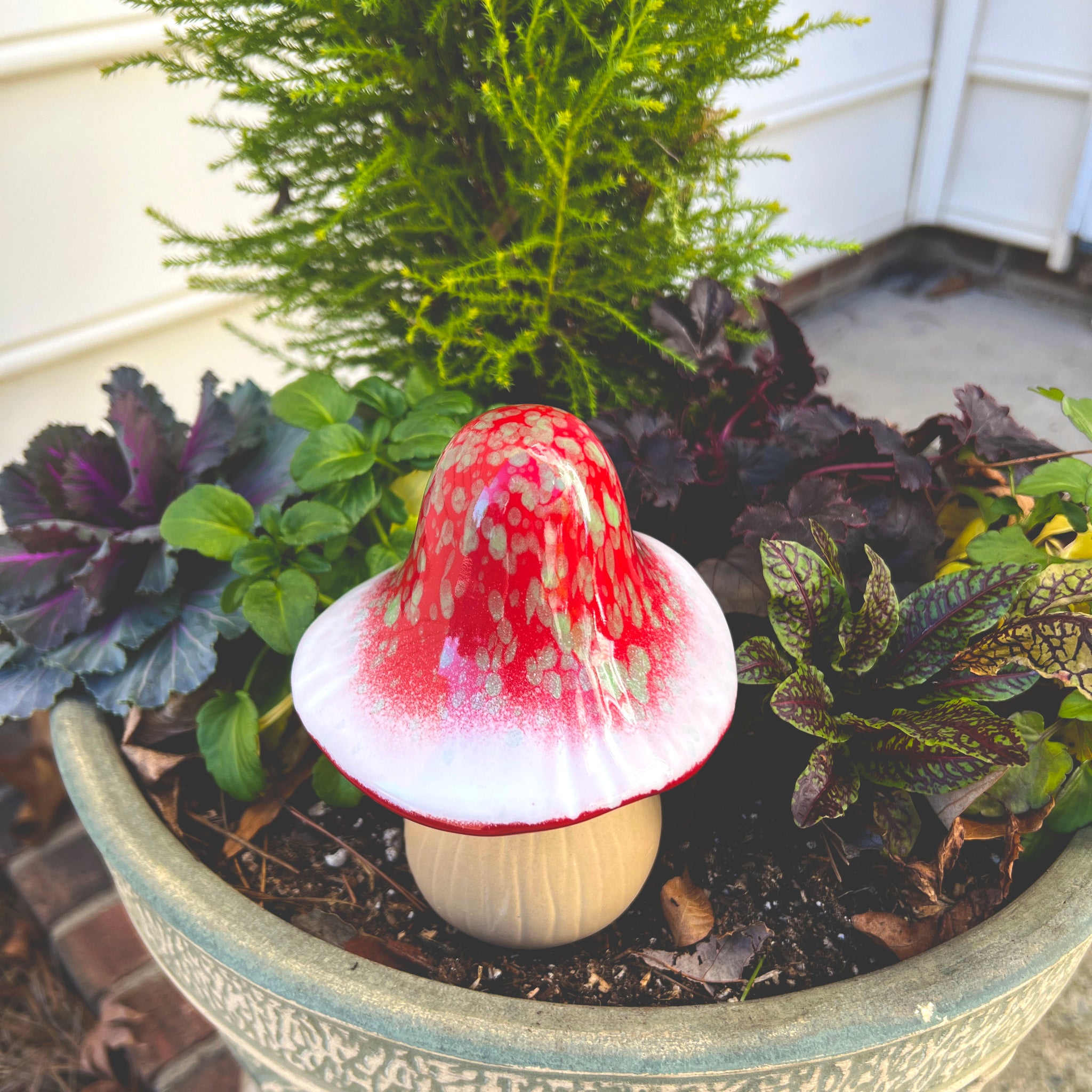 Decorative Ceramic Mushroom