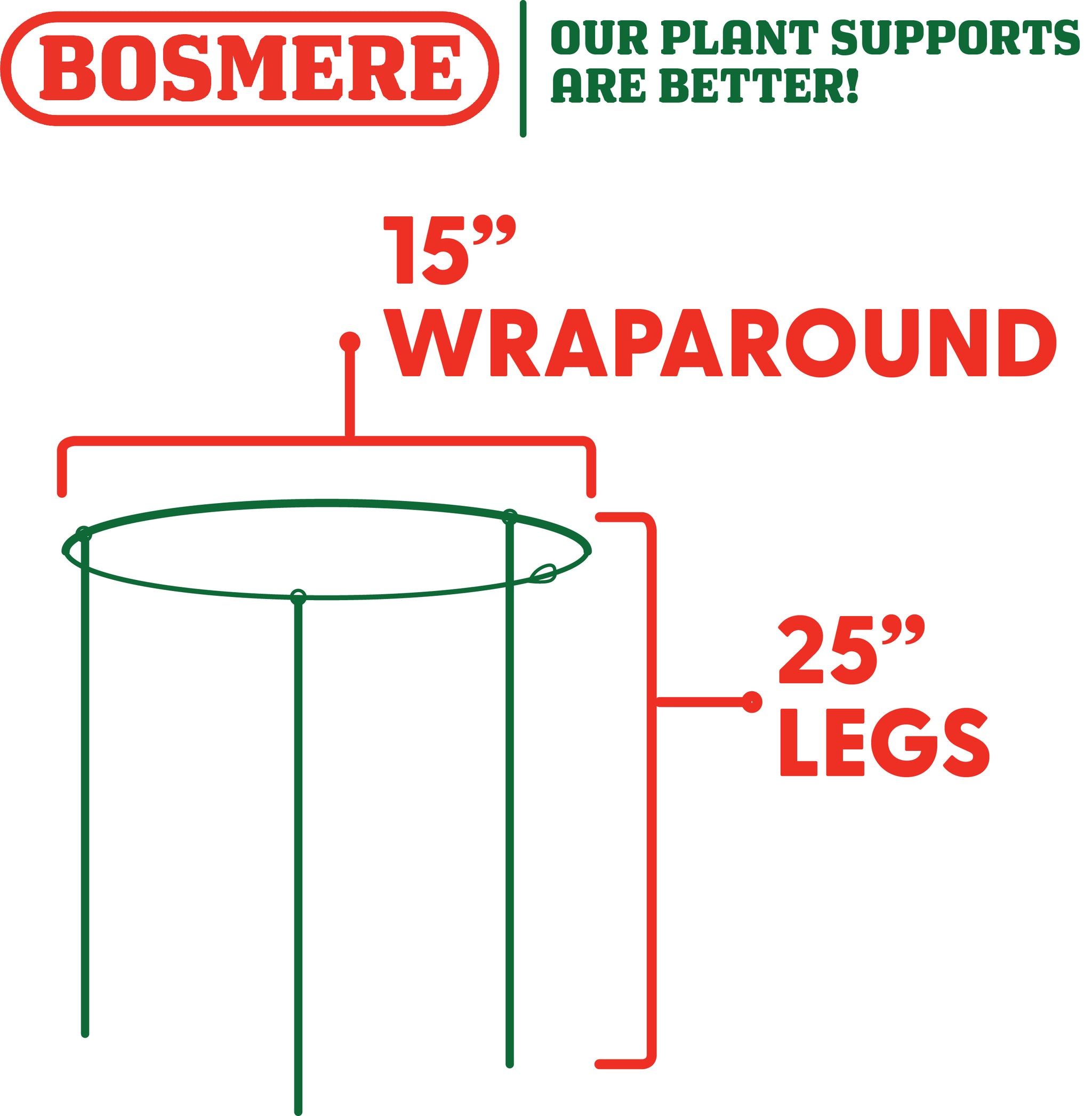Bosmere 15" Wraparound with 25" Legs