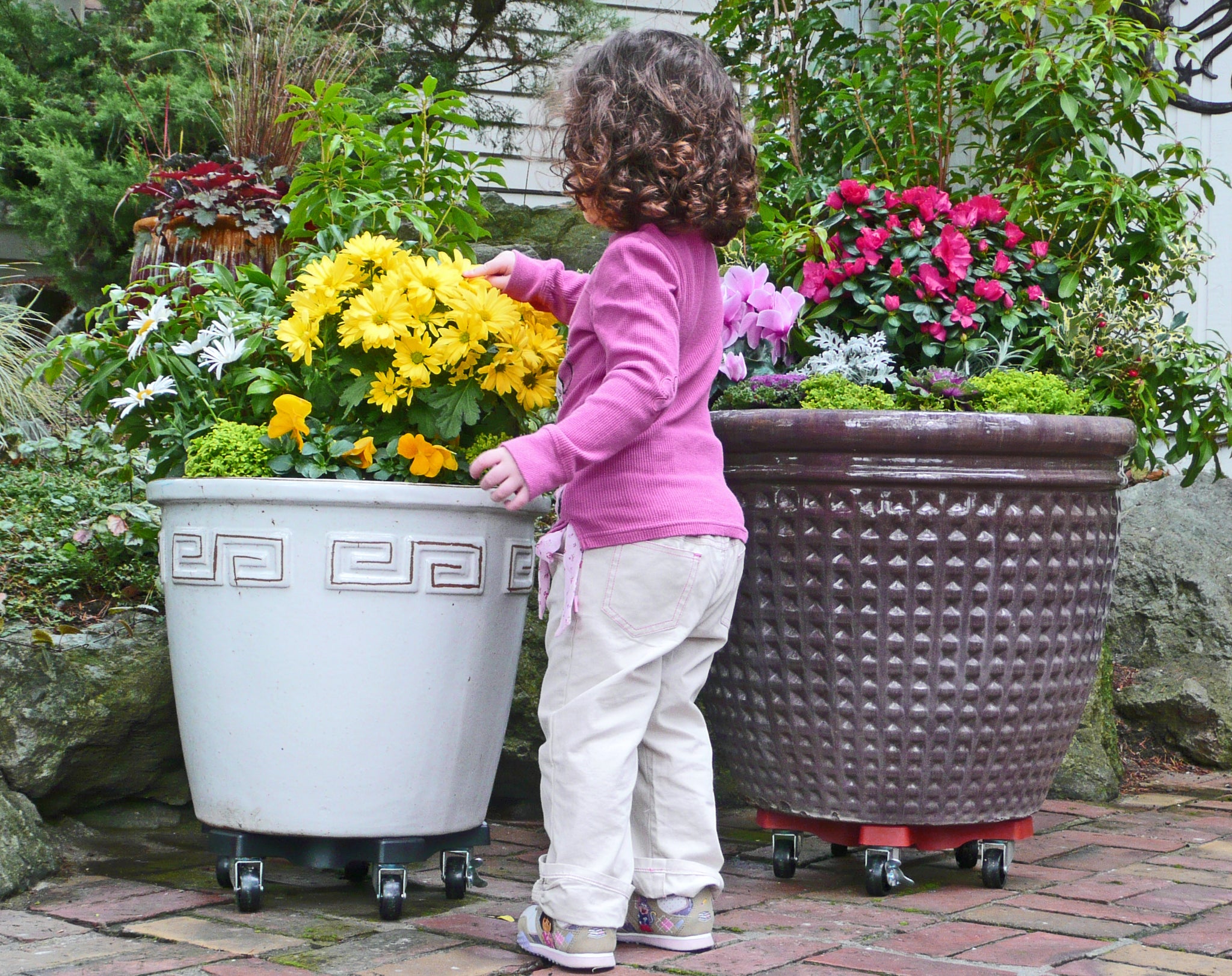 Down Under 14" Light Gray Plant Caddie
