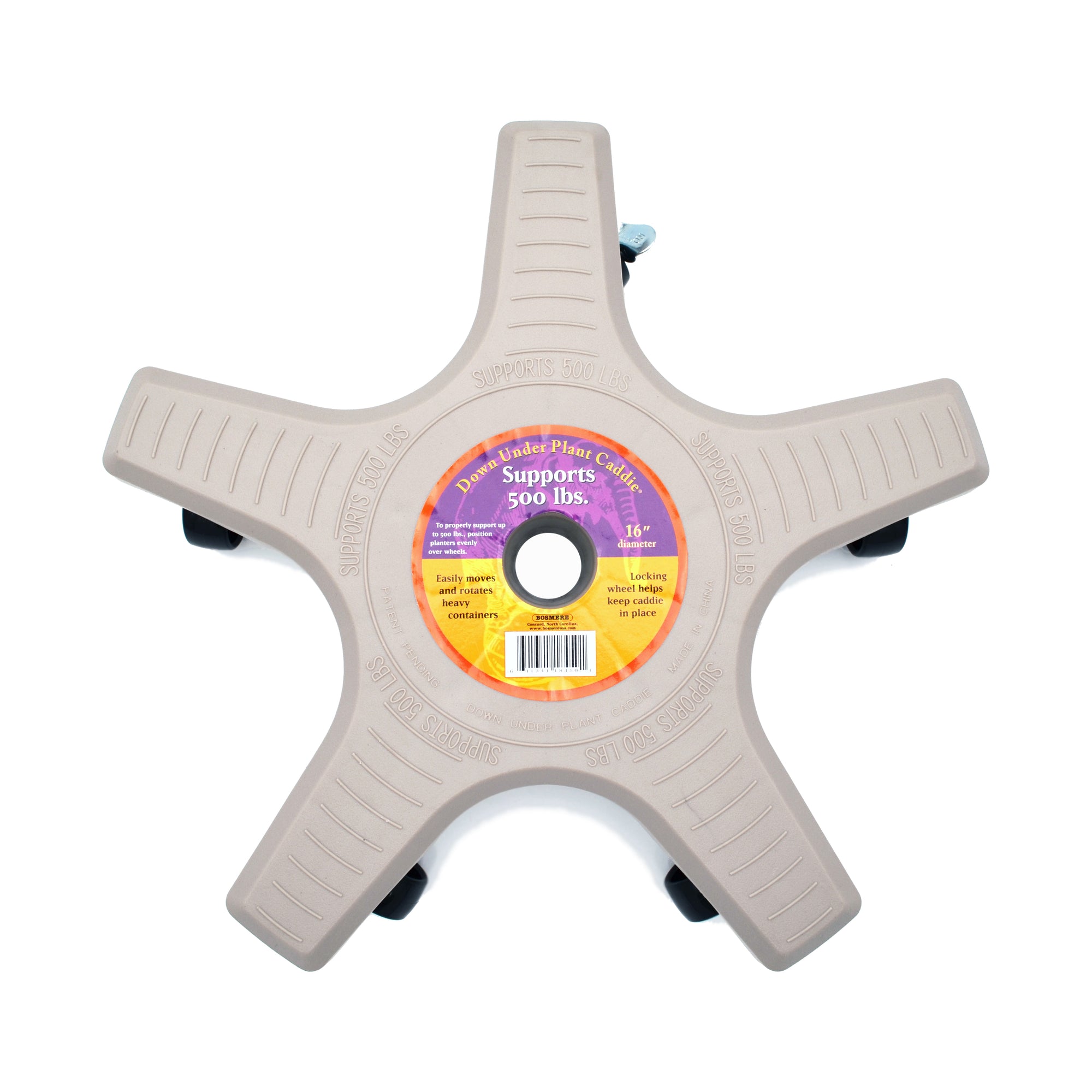 Down Under 16" Light Gray Plant Caddie