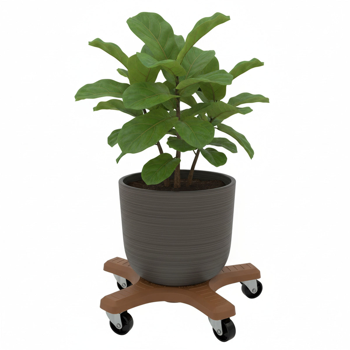 Bosmere 12" Down Under Plant Caddies | Heavy-Duty 350 lb Rolling Plant Stands
