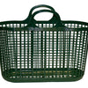 Red Gorilla Cesto Shopping Tote | Vintage Style Plastic Carry Bag for Shopping and Storage