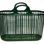 Red Gorilla Cesto Shopping Tote | Vintage Style Plastic Carry Bag for Shopping and Storage