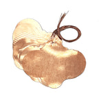 Weatherproof Copper Plated Oval Tags (10) with wires