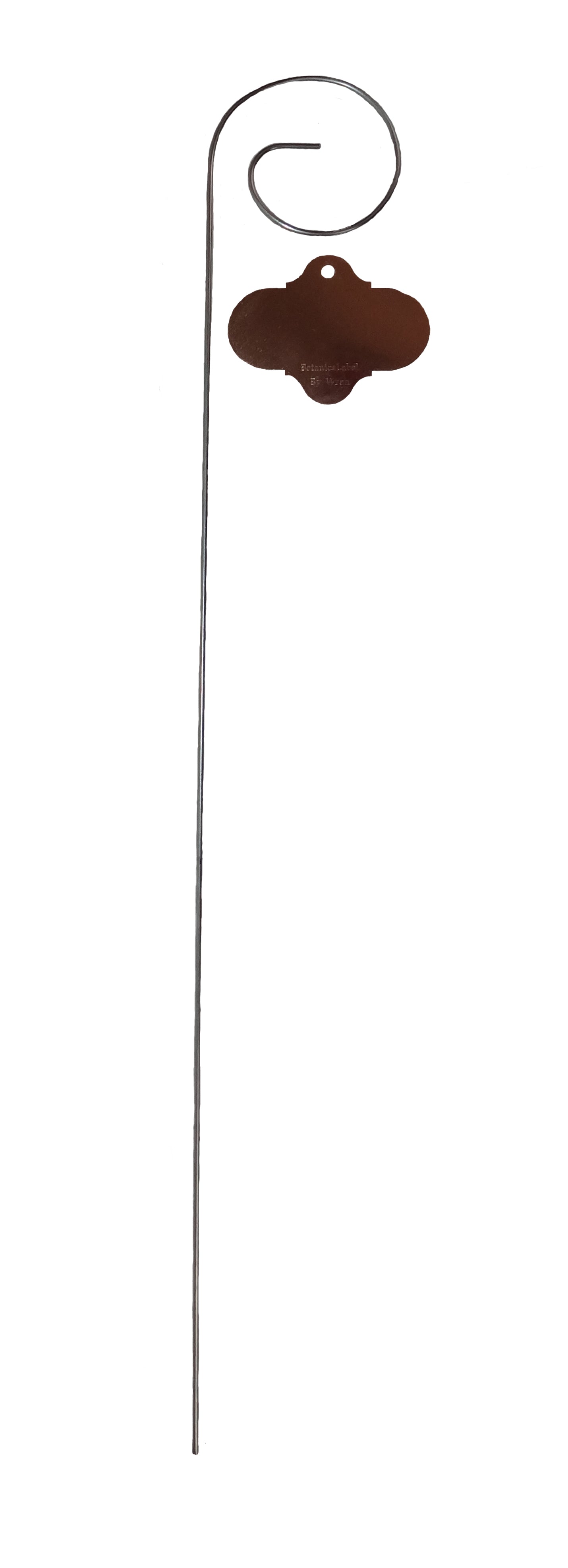 24" Wren Garden Stake with Copper Plated Tag