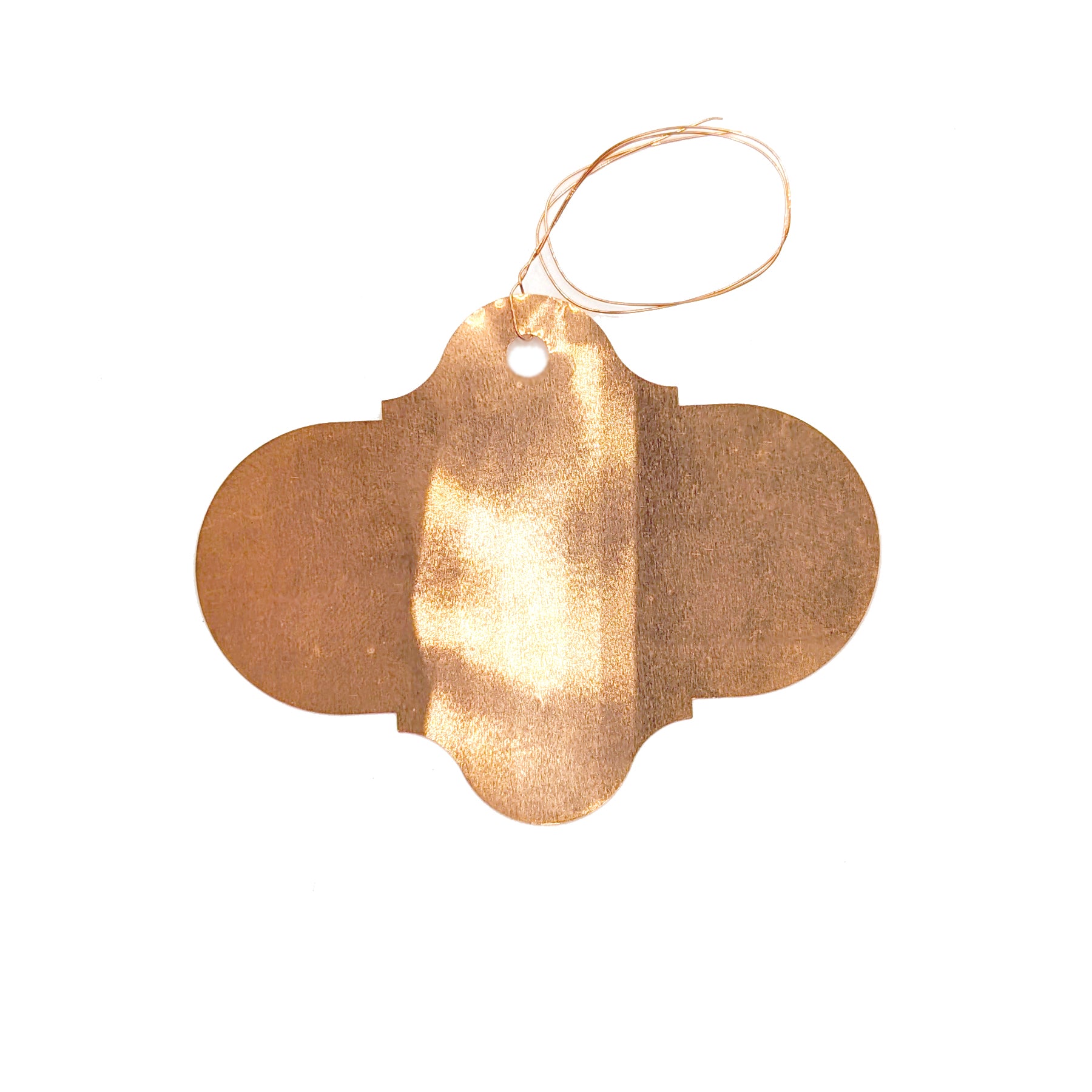 Wren Copper Plated Tags with Wire Ties (10)