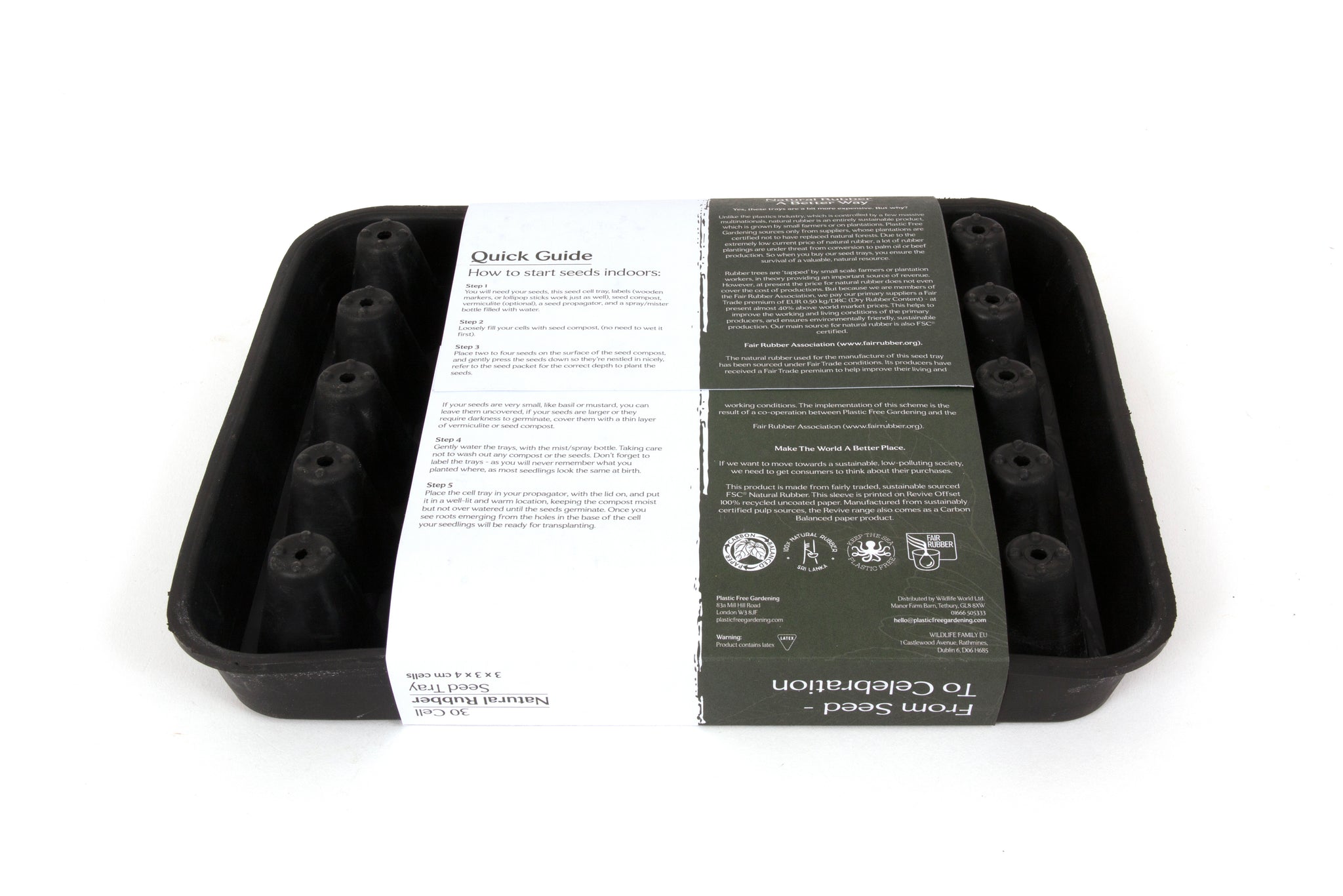 Natural Rubber Seed Tray with 30 Cells