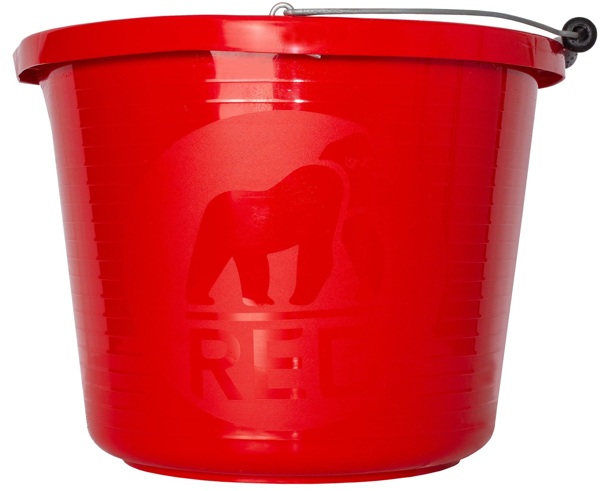 Red Gorilla Premium Heavy Duty Bucket | 4 Gallon Heavy Duty Recyclable Plastic Bucket for Professional & Everyday Use