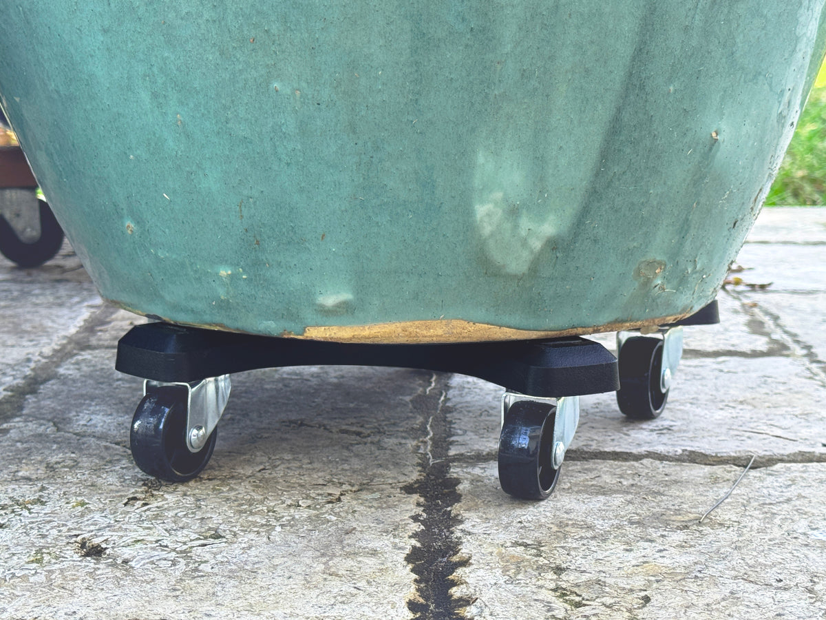 Bosmere 12" Down Under Plant Caddies | Heavy-Duty 350 lb Rolling Plant Stands