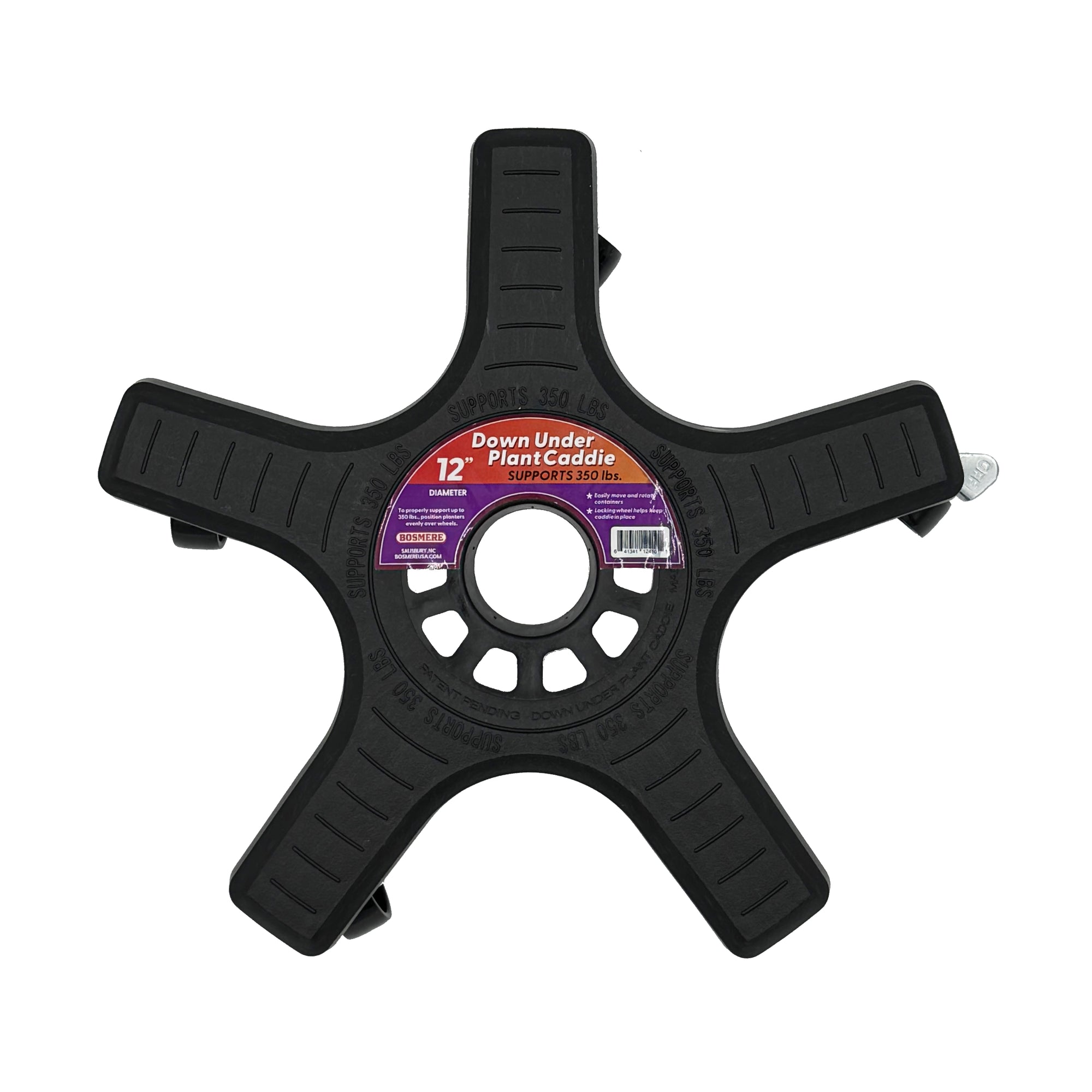 14 in black plastic down under plant caddie Down Under 12" Black Plant Caddie – bosmereusa.com