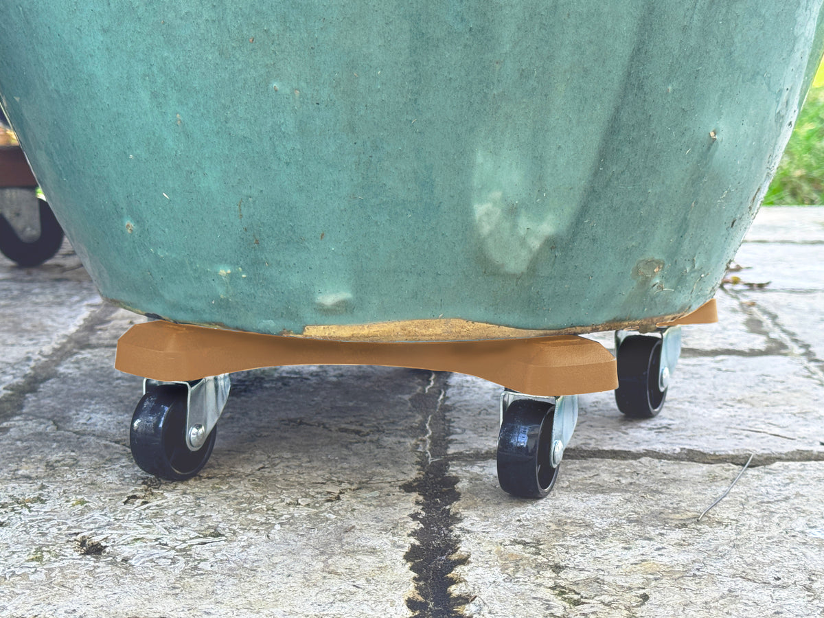 Bosmere 12" Down Under Plant Caddies | Heavy-Duty 350 lb Rolling Plant Stands