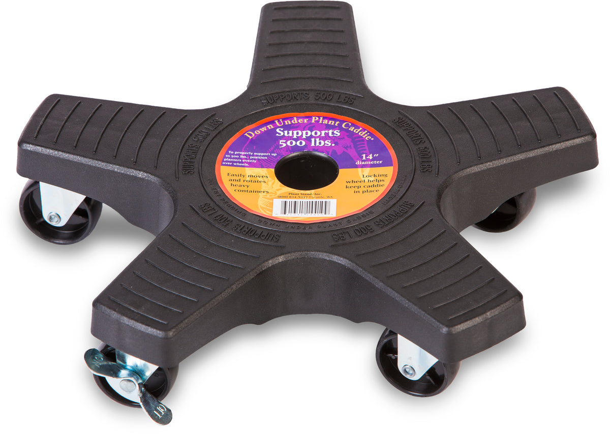 Bosmere 14" Down Under Plant Caddies | Heavy-Duty 500 lb Rolling Plant Stands