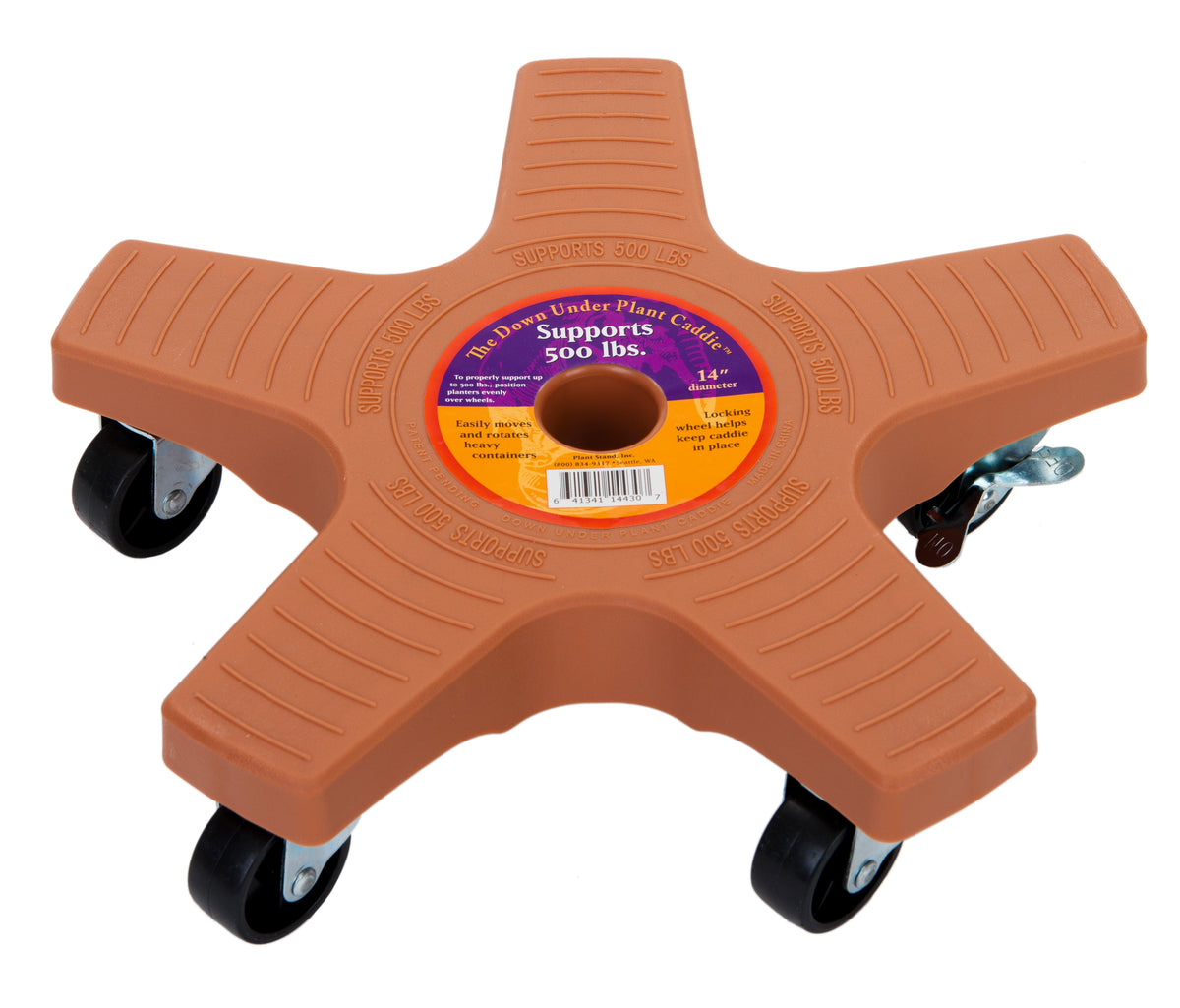 Bosmere 14" Down Under Plant Caddies | Heavy-Duty 500 lb Rolling Plant Stands