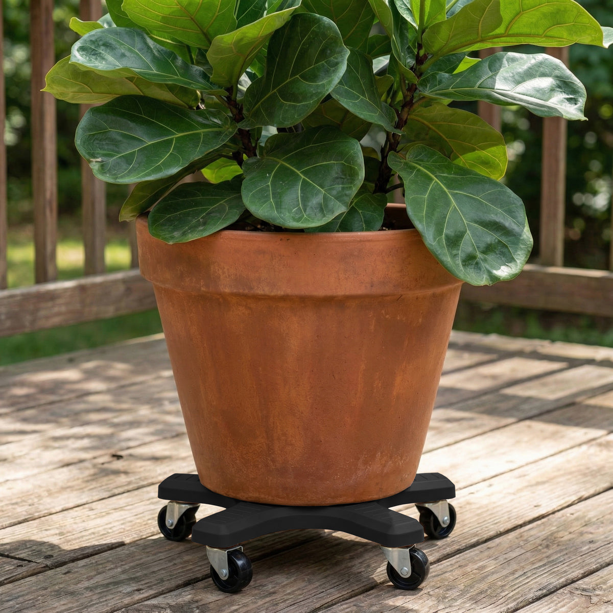 Bosmere 16" Down Under Plant Caddies | Heavy-Duty 500 lb Rolling Plant Stands