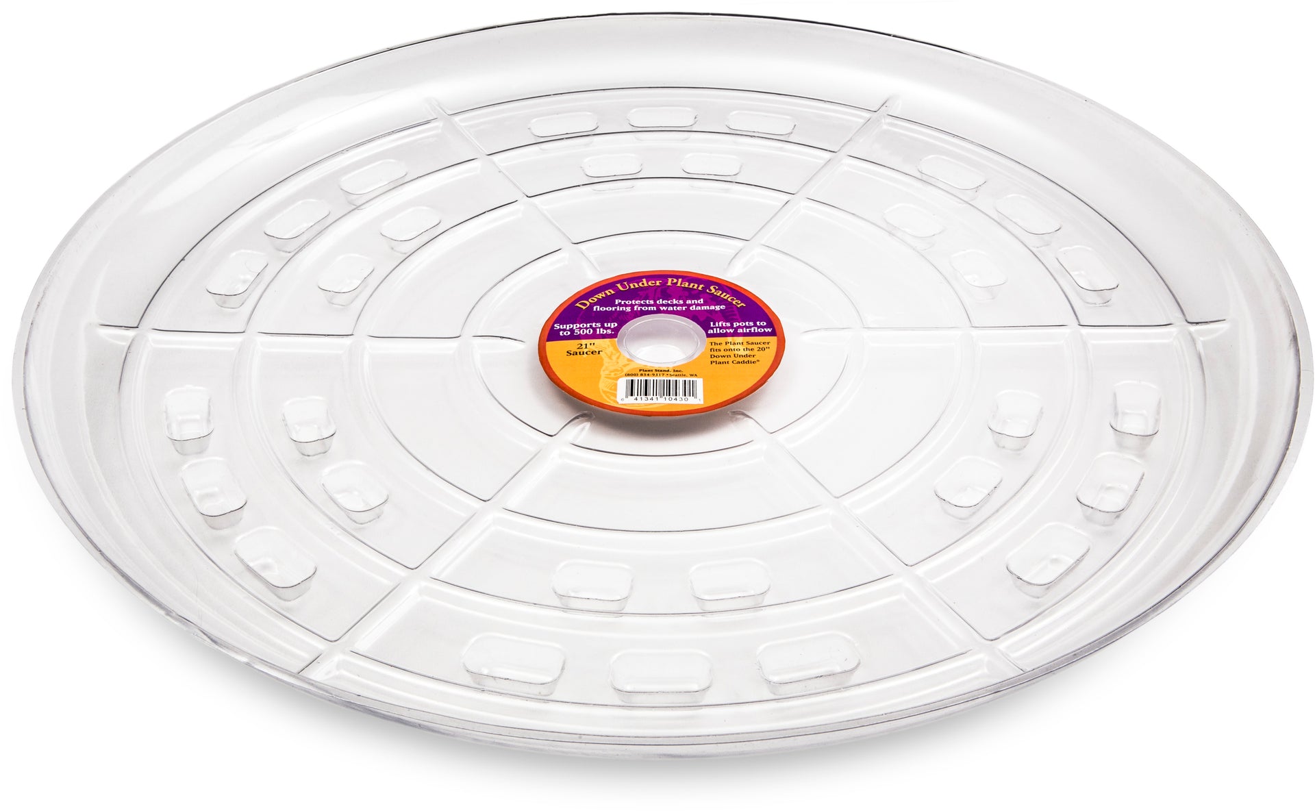 21 inch plant saucer Down Under Plant Caddie 21" Clear Saucer