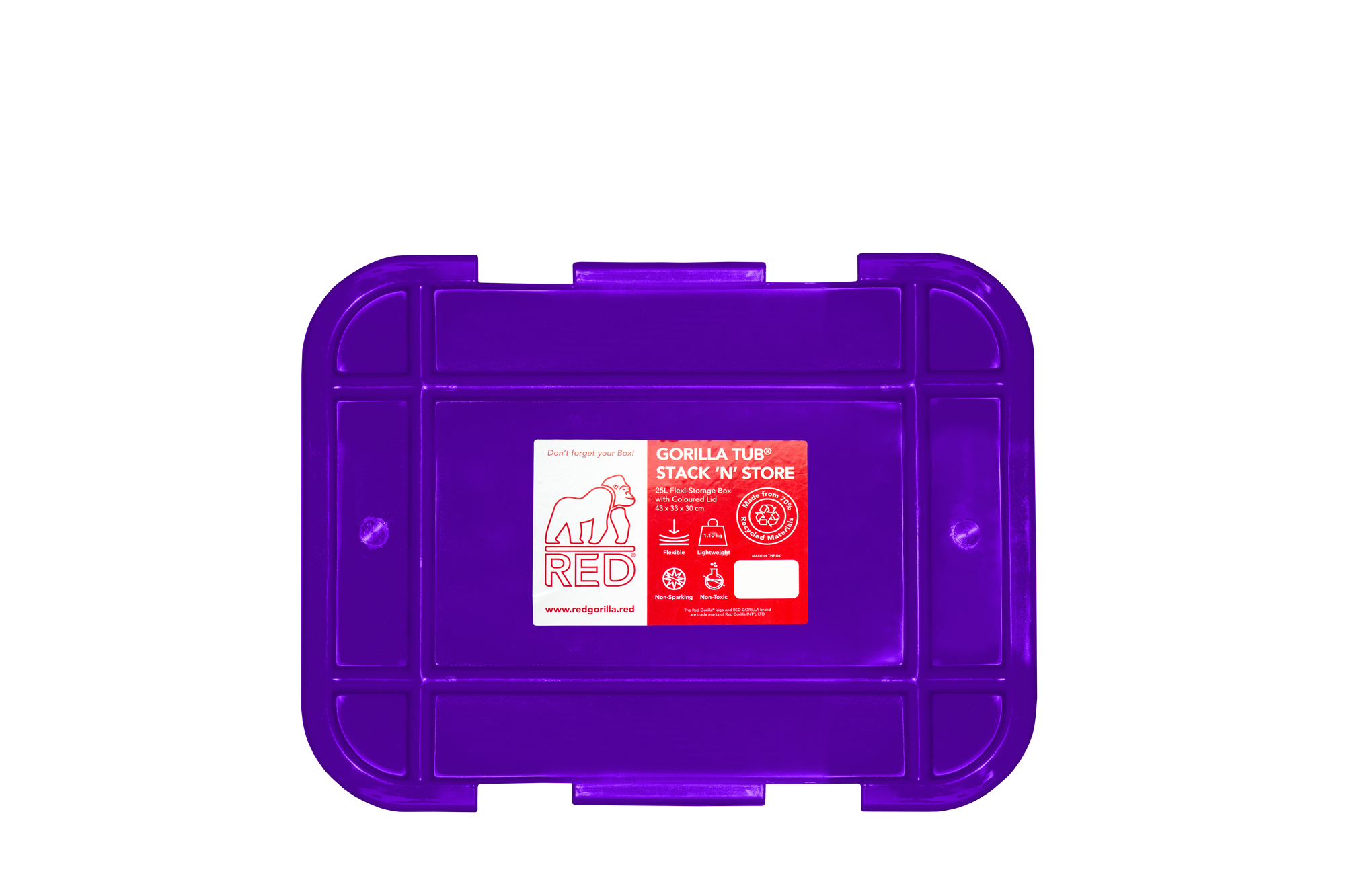 Stack 'n' Store 6.6 Gallon | Stackable Storage Box with Locking Handles