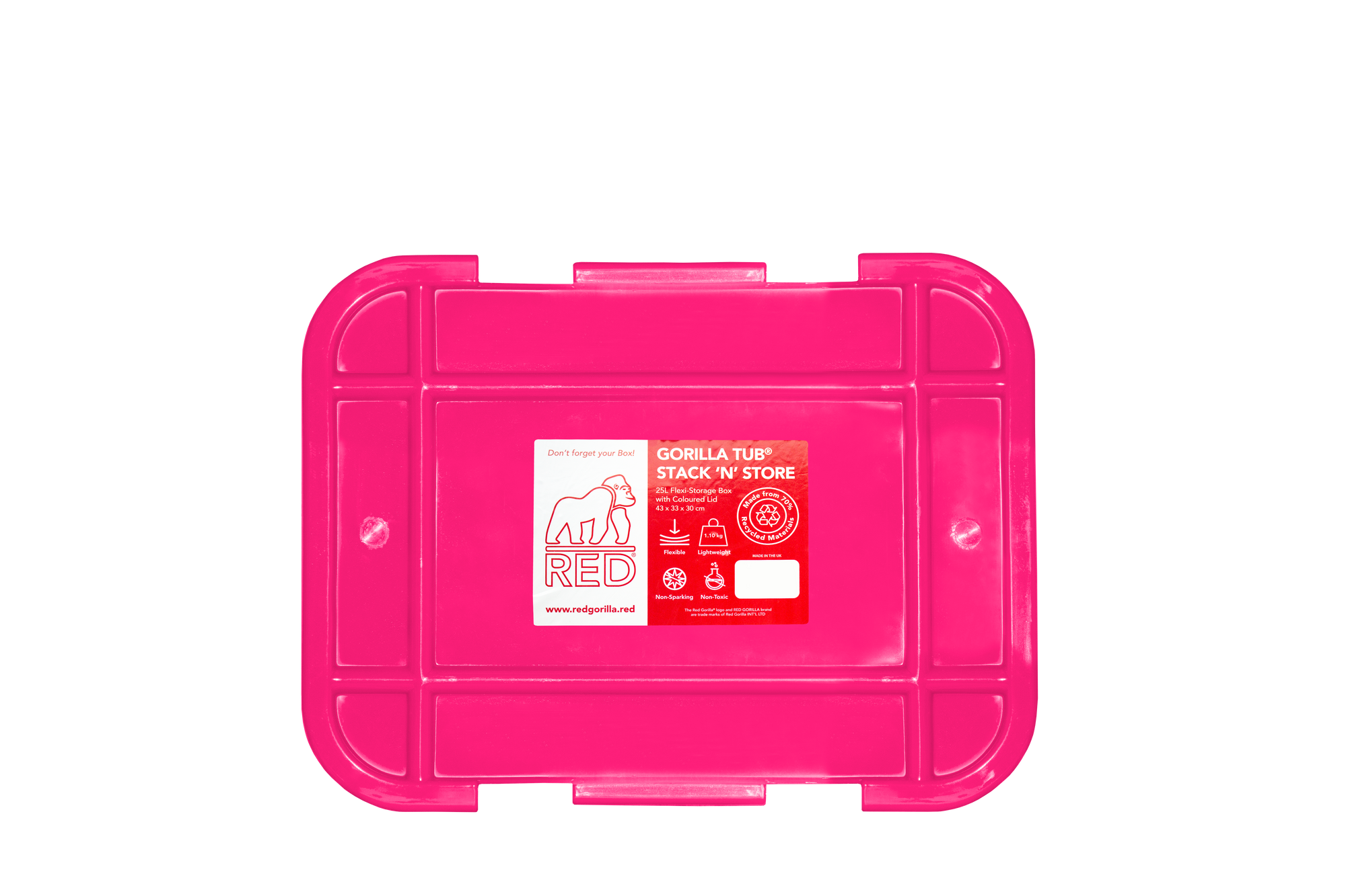 Stack 'n' Store 6.6 Gallon | Stackable Storage Box with Locking Handles