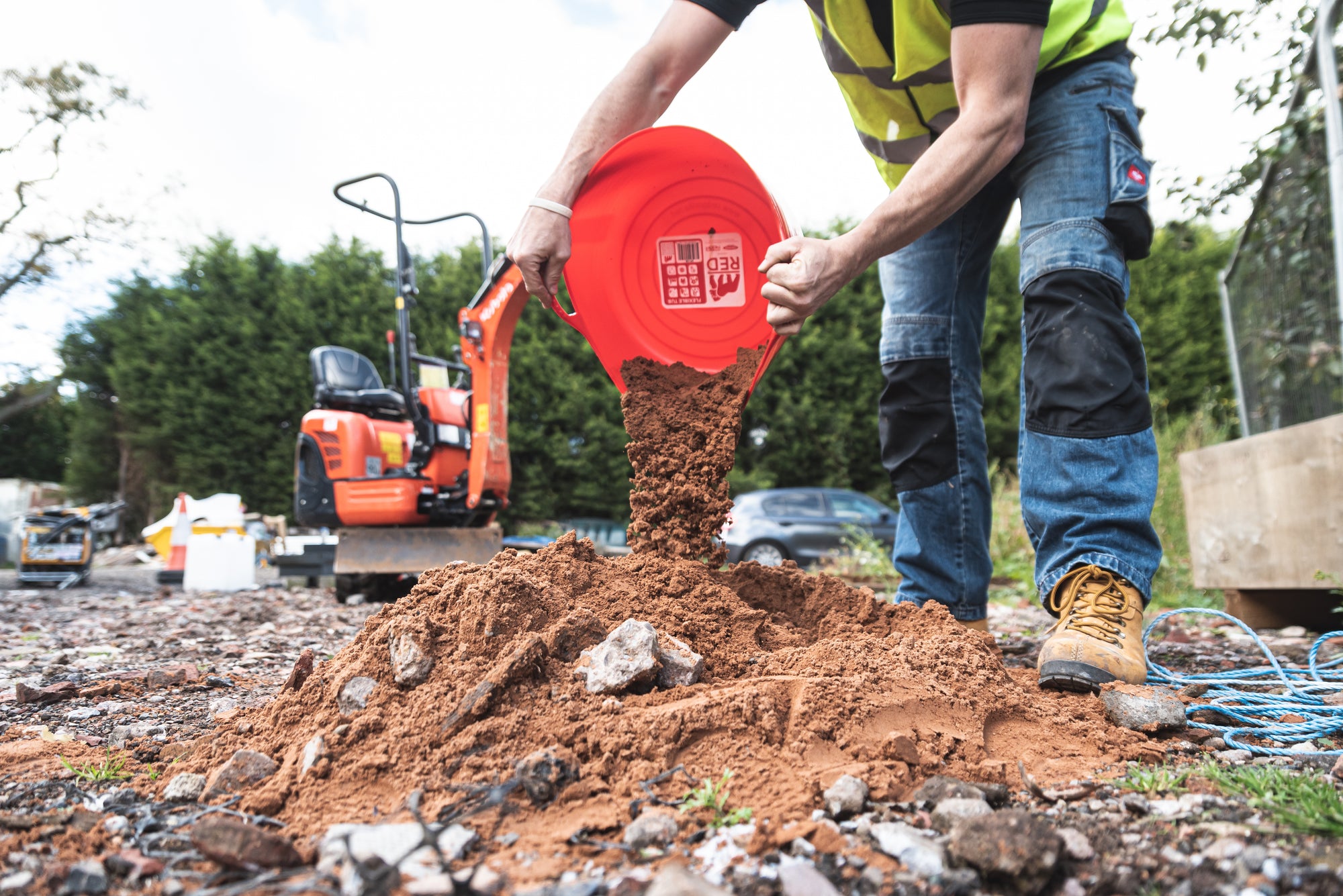 Gorilla Tub® Small Shallow 15L Flexible Utility Tub