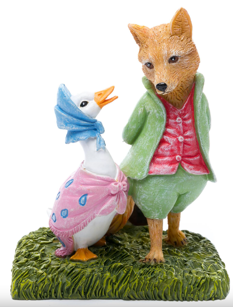 Jardinopia Potty Feet - Beatrix Potter: Fox, Goose, Frog Full Color Set of 3