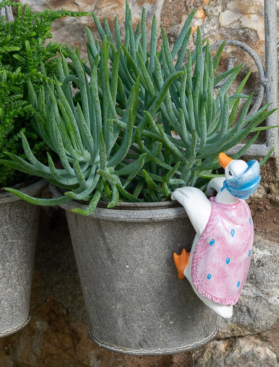 Jardinopia Pot Hanger Pot Buddies - Jemima Puddle Duck Color