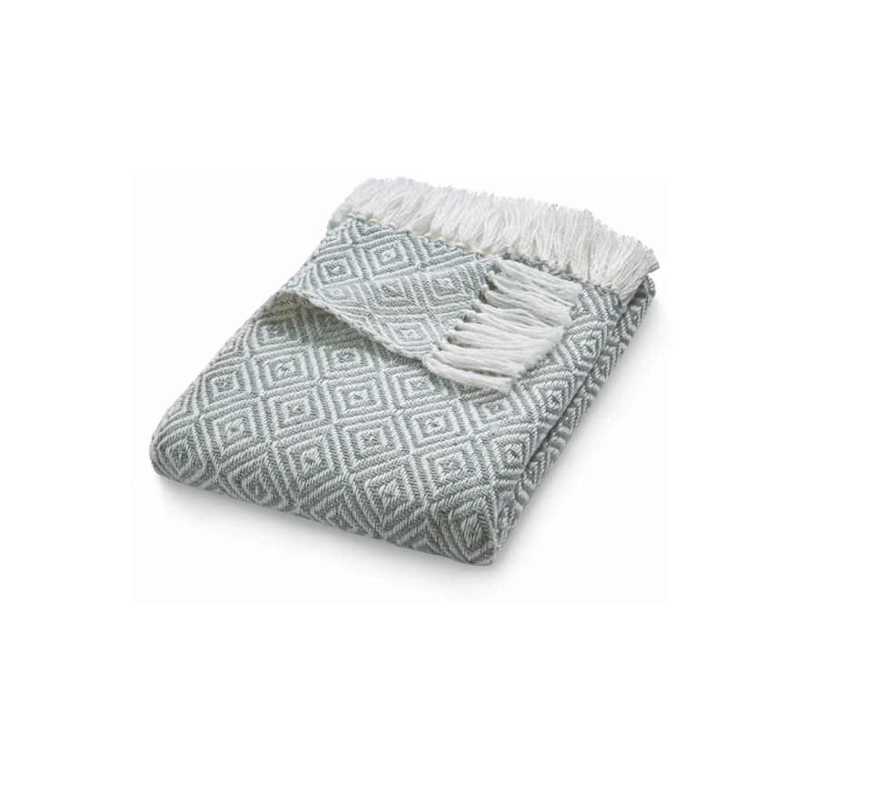 Hug Rug Sense Throw - Sky Grey Diamond - 51" x 70"