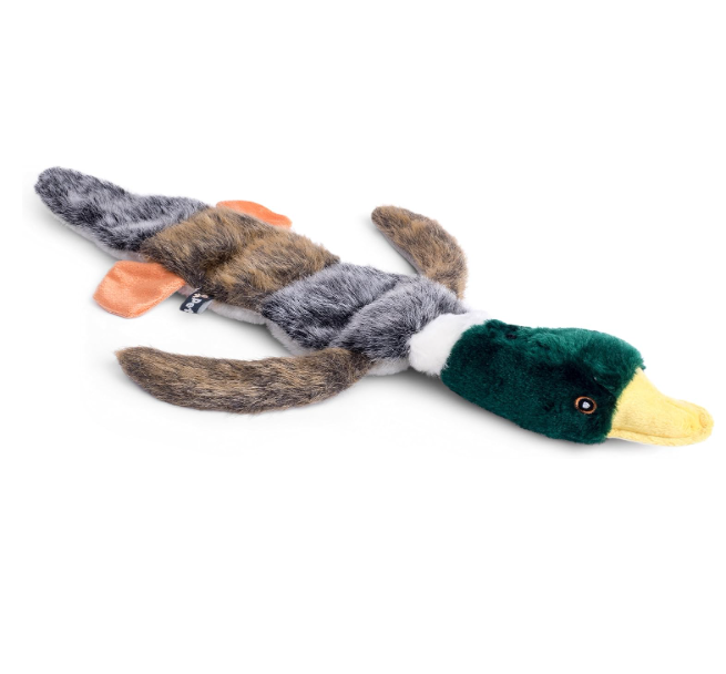 Petface Luxury Multi Squeak Duck Plush Chew Toy