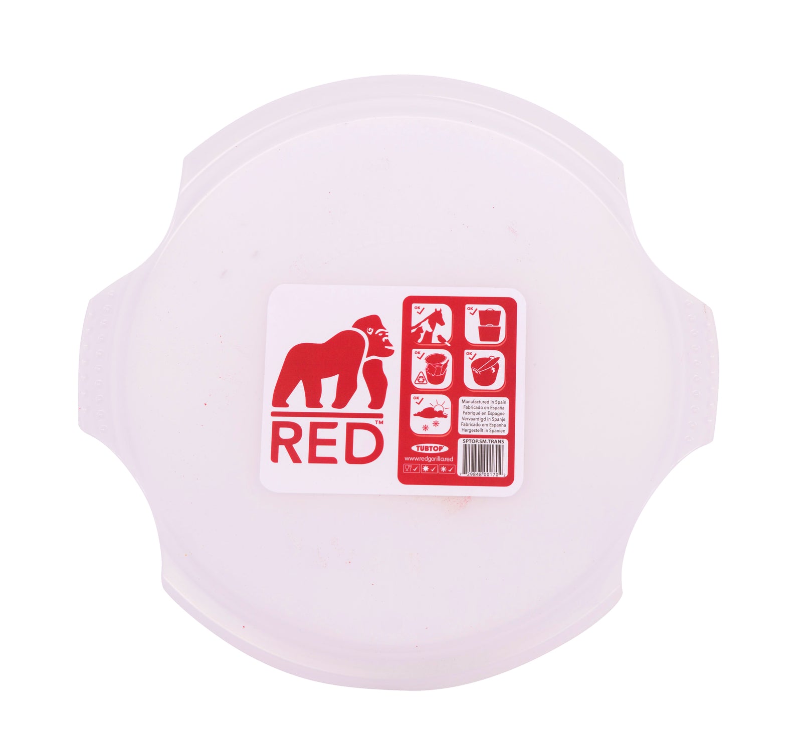 Red Gorilla TubTop | Transparent Clip Lid for Gorilla Tubs and Skips