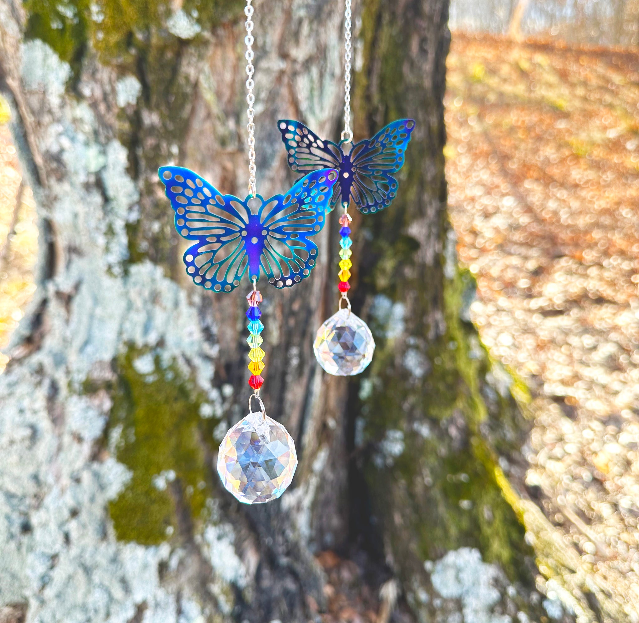 Hanging Suncatcher Crystal - Butterfly
