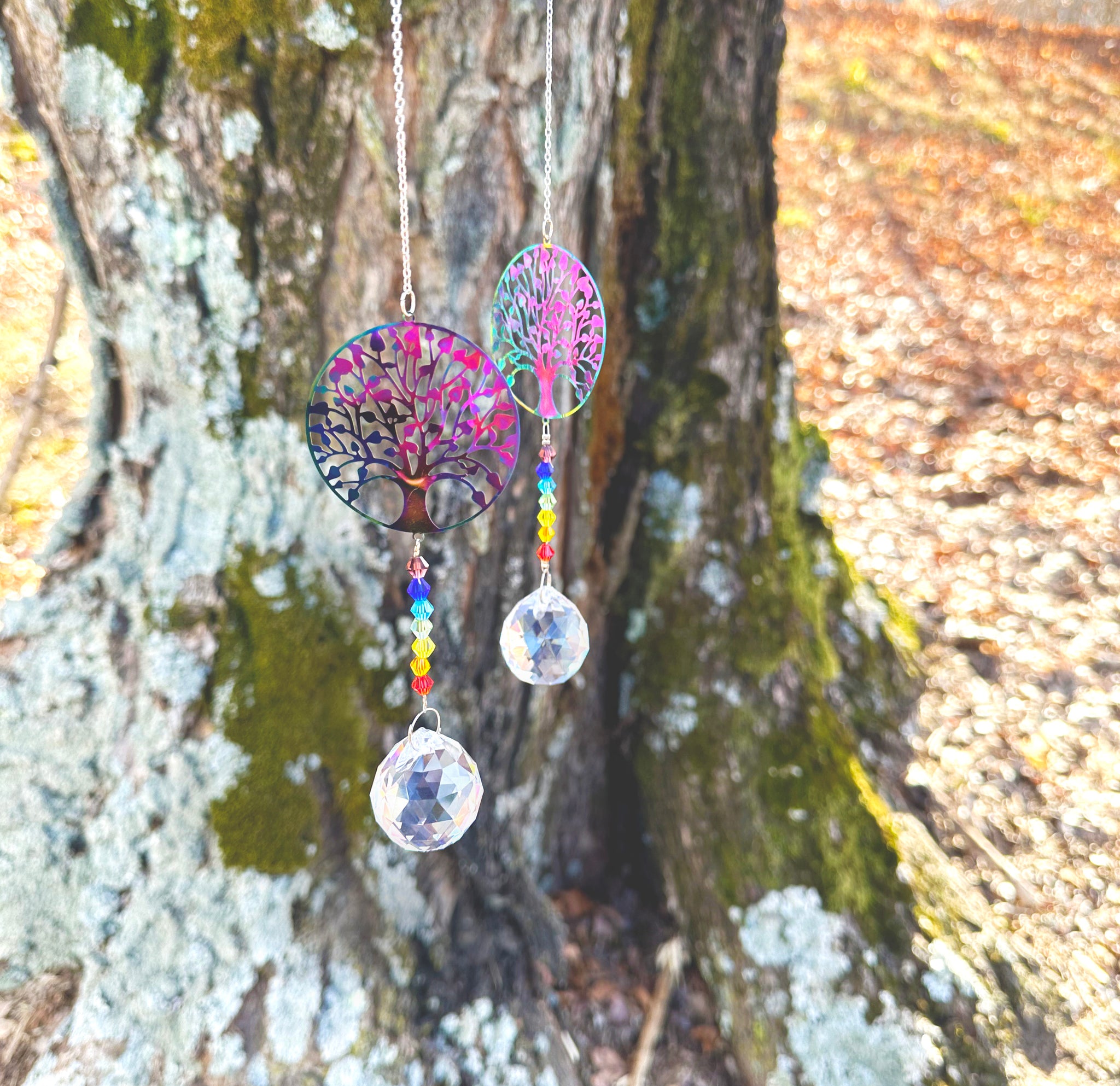Hanging Suncatcher Crystal - Tree of Life